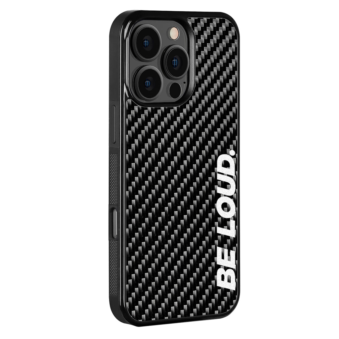 'BE LOUD.' x SCF - Carbon Fiber iPhone Case