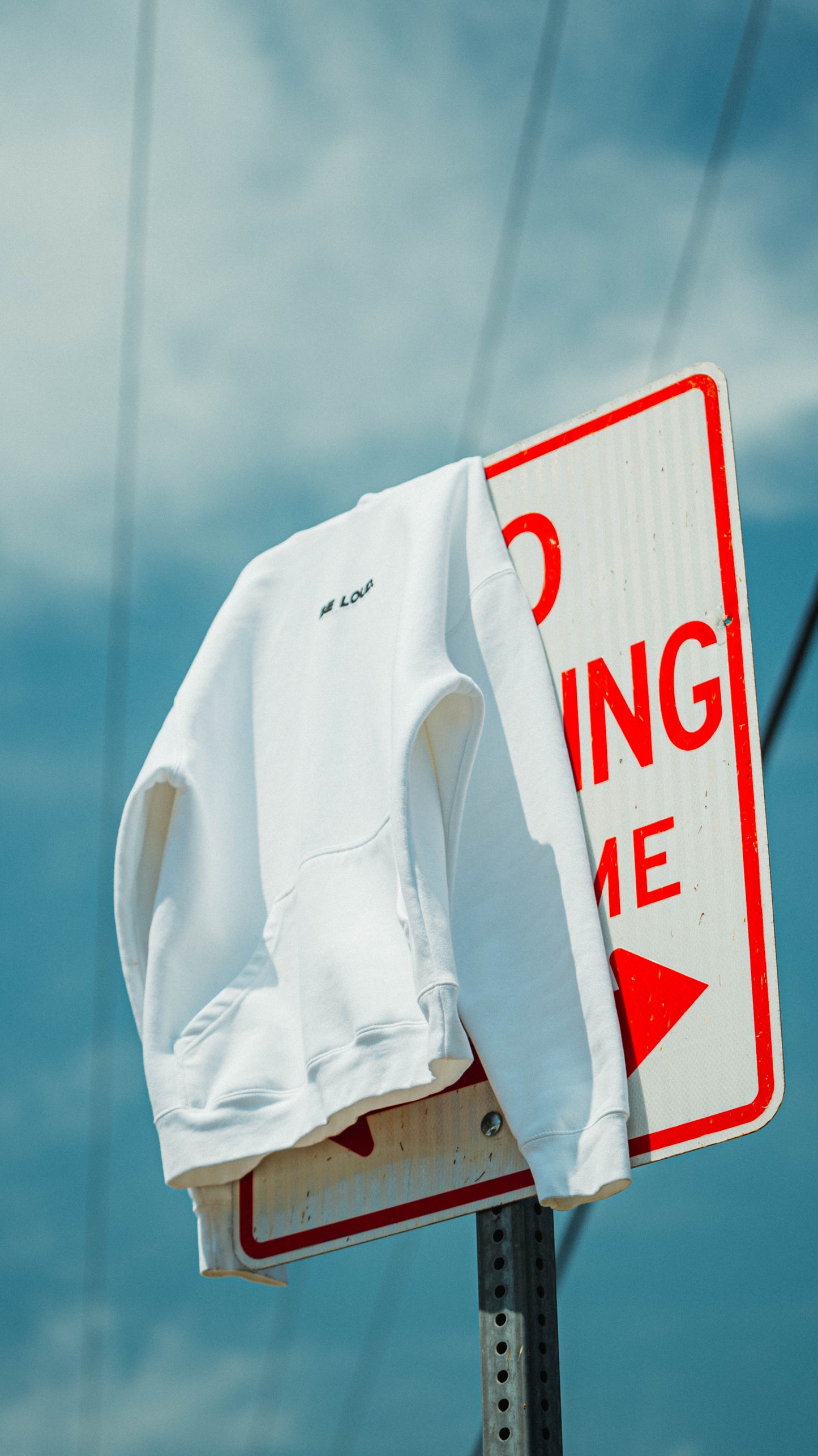 White 'BE LOUD.' Hoodie